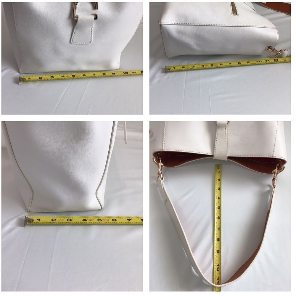 DOONEY & BOURKE White Leather Ashby Shoulder Bag - Picture 13 of 14
